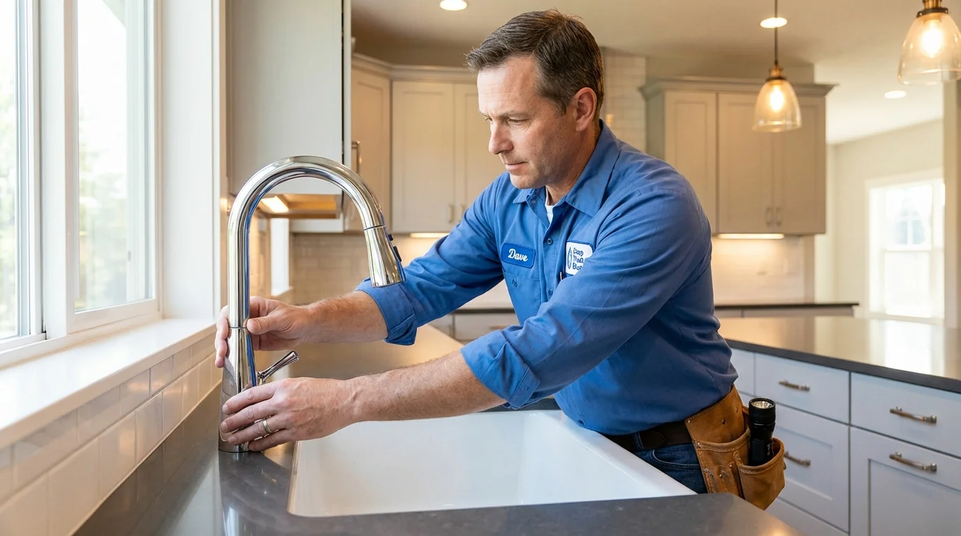 Kitchen faucet installation by Johns Plumbing LLC in Cayey