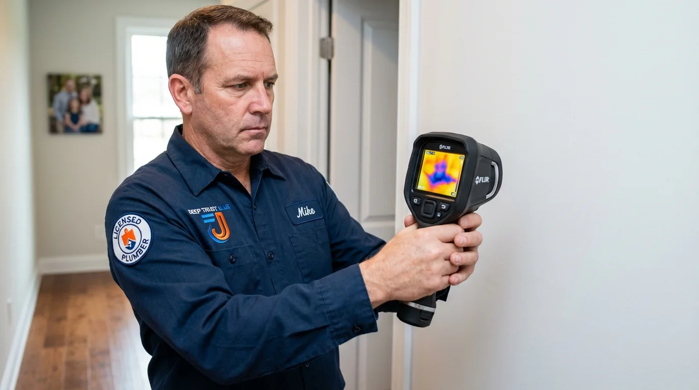 Thermal imaging leak detection by Johns Plumbing LLC in Cayey